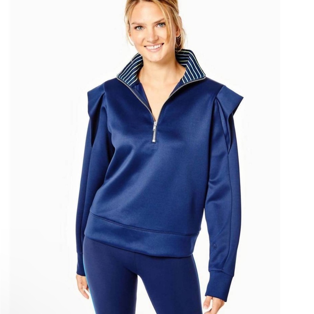 Addison Bay Blue Half-Zip Sweatshirt